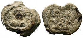 BYZANTINE LEAD SEALS. Unidentified (8th-13th centuries).
Condition: Very Fine

Weight: 14,02gr
Diameter: 22,99 mm