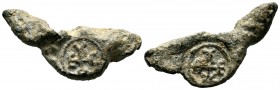 BYZANTINE LEAD SEALS. Unidentified (8th-13th centuries).
Condition: Very Fine

Weight: 20,82 gr
Diameter: 43,75 mm