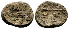 BYZANTINE LEAD SEALS. Unidentified (8th-13th centuries).
Condition: Very Fine

Weight: 10,18gr
Diameter: 20,50 mm