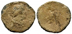 BYZANTINE LEAD SEALS. Unidentified (8th-13th centuries).
Condition: Very Fine

Weight: 8,17 gr
Diameter: 21 mm