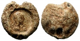 BYZANTINE LEAD SEALS. Unidentified (8th-13th centuries).
Condition: Very Fine

Weight: 13,32gr
Diameter: 20,83 mm