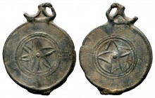 BYZANTINE LEAD Objects. (8th-13th centuries).
Condition: Very Fine

Weight:4,13 gr
Diameter: 29,35 mm