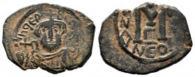 ARAB-BYZANTINE, Rashidun Caliphate, AE fals, c. 637-643. 
Condition: Very Fine

Weight:5,66 gr
Diameter: 26,19 mm
