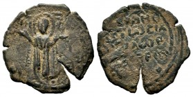 CRUSADERS, Antioch. Tancred. Regent, 1101-1112. AE Follis 
Condition: Very Fine

Weight: 2,29 gr
Diameter: 21,55mm