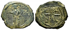 CRUSADERS, Antioch. Tancred. Regent, 1101-1112. AE Follis 
Condition: Very Fine

Weight:3,74 gr
Diameter: 22,80 mm