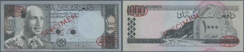 Afghanistan. 1000 Afghanis ND (1961-63) SPECIMEN, P.42s in excellent condition a...