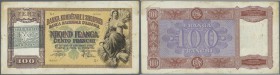 Albania / Albanien. 100 Franga ND(1945) P. 14 in conditoin: F-.