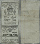 Austria / Österreich. 50 Gulden 1784 P. A18b FORMULAR, used with several folds, staining and softness in paper, a hole at upper left and some smaller ...