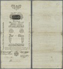 Austria / Österreich. 5 Gulden 1796 P. A22a, rare issued note with 3 horizontal folds, light staining at lower left border, no holes, still strong pap...