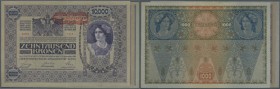 Austria / Österreich. Set of 3 banknotes containing 1000 Kronen ND(1919) P. 61 (aUNC), 10.000 Kronen ND(1919) P. 64 (VF) and 10.000 Kronen ND(1919) P....
