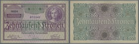 Austria / Österreich. 10.000 Kronen 1924 P. 85 in condition: UNC.