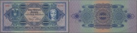 Austria / Österreich. 1.000.000 Kronen 1924 Specimen P. 86s, a extraordinary rare banknote, only a few pieces known on the market, this one with 3 ”Mu...