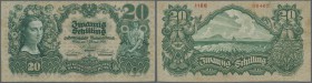 Austria / Österreich. 20 Schilling 1928 P. 95, vertically and horizontally folded, light handling in paper, no holes or tears, condition: VF-.