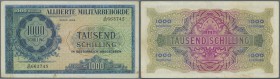 Austria / Österreich. 100 Schillings 1944 P. 111, center fold, normal traces of use in paper, handling, stain dots at lower border but no holes or tea...