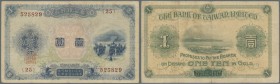 Taiwan. 1 Gold Yen ND(1914-15), P.1921 in nice used condition with folds and tiny stains Condition: F