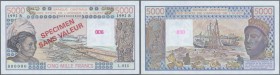 West African States / West-Afrikanische Staaten. 5000 Francs 1992 SPECIMEN with letter ”B” for Benin, P.208Bs in UNC condition