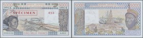 West African States / West-Afrikanische Staaten. 5000 Francs 1991 SPECIMEN with letter ”K” for Senegal, P.708Ks in UNC condition