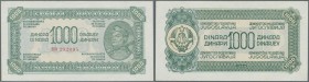 Yugoslavia / Jugoslavien. 1000 Dinars 1944 P. 55a, unfolded, only one tiny corner bend at upper left, otherwise perfect, condition: aUNC.