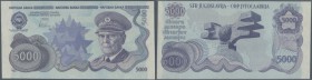 Yugoslavia / Jugoslavien. 5000 Dinars ND(1978) not issued banknote, first time seen in blue color, unique as PMG graded in great condition: PMG 64 CHO...