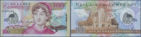 Testbanknoten. Great Britain: Polymer Test Note ”Jane Austen 100” printed by De La Rue Currency intaglio on Polymer substrate with transparent window ...
