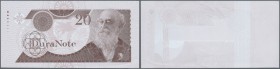 Testbanknoten. POLYMER Test Note DURANOTE intaglio printed with portrait ”DARWIN”, one of the first polymer trials ever made, already from the 1980s b...