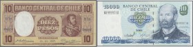 Chile. 1932/2009 (ca.), lot with 309 Banknotes, some in quantity, in good to mixed quality, sorted and classified by Pick catalogue numbers, please in...