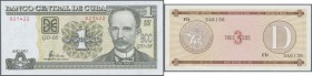 Cuba. 1949/2005 (ca.), ex Pick 79b-121, Pick FX 1-36, quantity lot with 2382 Banknotes in good to mixed quality, sorted and classified by Pick catalog...