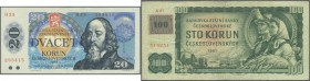 Czechoslovakia / Tschechoslowakei. 1918/1988 (ca.), ex Pick 94-96 and others, quantity lot with 360 Banknotes in good to mixed quality, sorted and cla...