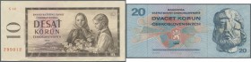 Czechoslovakia / Tschechoslowakei. 1919/1973 (ca.), ex Pick 6-92, quantity lot with 273 Banknotes in good to mixed quality, sorted and classified by P...