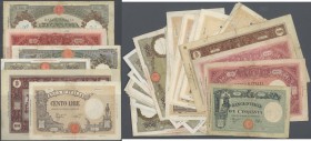Italy / Italien. 49 notes containing 2x 1000 Lire 1943 & 44, 3x 500 Lire 1943 & 1944, 1x 50 Lire 1943, 1x 5000 Lire 1960, 1x 1000 Lire 1943, 1000 Lire...