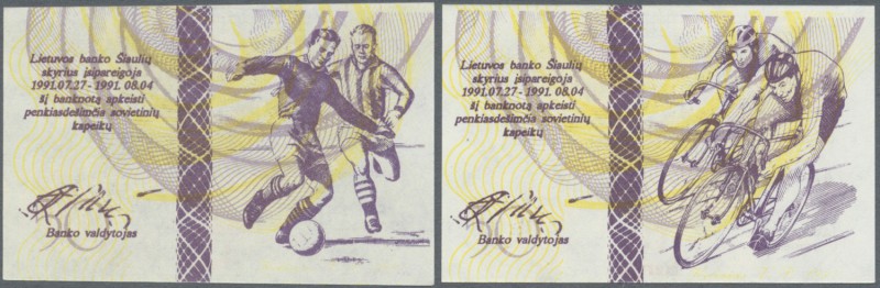 Lithuania / Litauen. 1992/1993 (ca.), ex Pick 29-39 an others, quantity lot with...