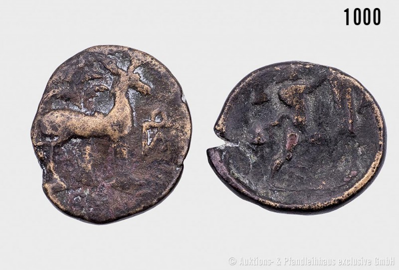 Konv. griechische Bronzemünzen, bestehend aus: Ephesos in Ionien, ca. 48-27 v. C...