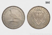Weimarer Republik, 3 Reichsmark 1930 A, auf die Rheinlandräumung. 14,96 g; 30 mm. AKS 88; Jaeger 345. Feine Patina, gutes vorzüglich.