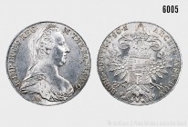 Österreich, Maria Theresia Taler 1780, offizielle moderne Nachprägung, Wien, ca. 1860-1890/1900. 27,04 g; 41 mm. Hafner 49a; Leypold T4. Fast Stempelg...