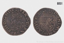 Spanische Niederlande, Brabant, Philipp II. (1555-1598), Oord 1590. 4,75 g; 26 mm. Vgl. Vanhoudt 321-BG. Gutes sehr schön.