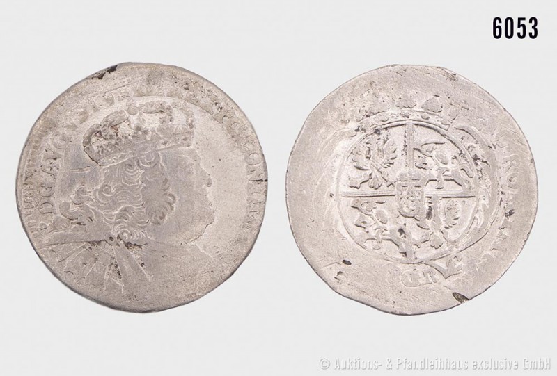 Polen, August III. von Sachsen (1733-1763), 8 Groschen / 2 Zlotych 1753. 6,39 g;...
