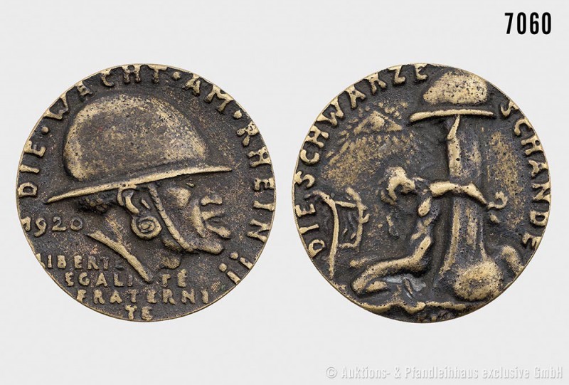 Deutsches Reich (Weimarer Republik), Medaille 1920, von Karl Goetz, anlässlich d...