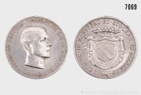 Österreich-Ungarn, Silbermedaille 1917, von Hartig. Auf den österreichischen Offizier Johannes Coudenhove-Kalergi. Vs. Kopf nach rechts. Rs. Wappen au...