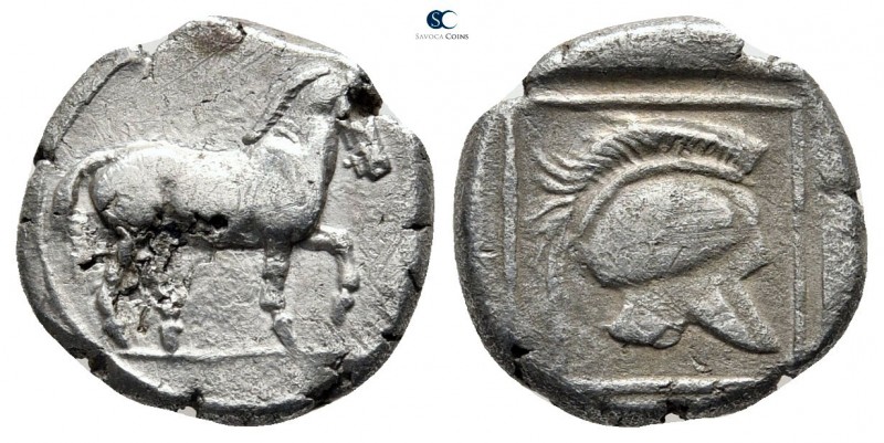 Kings of Macedon. Perdikkas II circa 451-413 BC. Struck circa 451/0-447/
Tetrob...