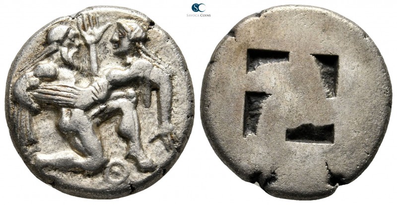 Islands off Thrace. Thasos circa 480-463 BC. 
Stater AR

21 mm., 8,09 g.

N...