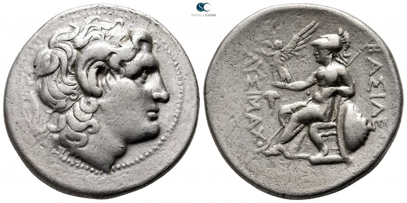 Kings of Thrace. Uncertain mint. Macedonian. Lysimachos 305-281 BC. 
Tetradrach...