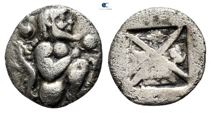 Thraco-Macedonian Region. Siris circa 525-480 BC. 
1/8 Stater - Trihemiobol AR...