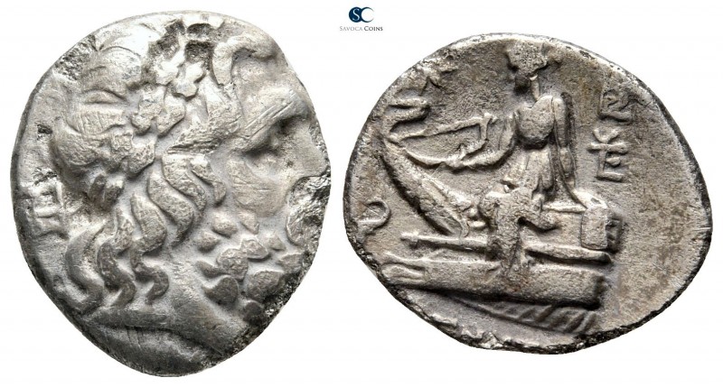 Thessaly. Magnetes circa 140-130 BC. 
Drachm AR

17 mm., 3,54 g.

Laureate ...