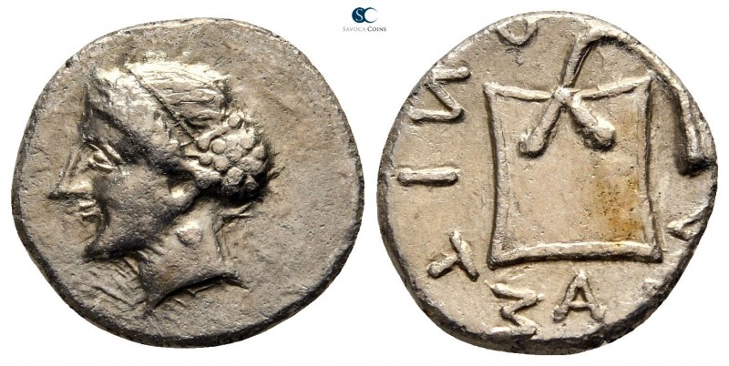 Illyro-Paeonian Region. Damastion circa 400-300 BC. 
Drachm AR

16 mm., 2,33 ...