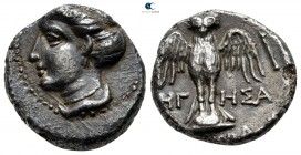 Pontos. Amisos (as Peiraieos). ΗΓΗΣΑΓ- (Hegesag-), magistrate circa 420-300 BC. Siglos-Drachm AR