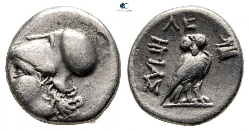 Ionia. Lebedos. ΗΓΙΑΣ (Hegias), magistrate circa 330-300 BC. 
Hemidrachm AR

...