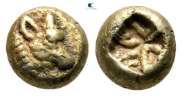Ionia. Uncertain mint 600-550 BC. Hemihekte EL