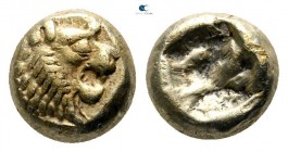 Kings of Lydia. Sardeis. Time of Alyattes to Kroisos circa 620-539 BC. Hemihekte-1/12 Stater EL