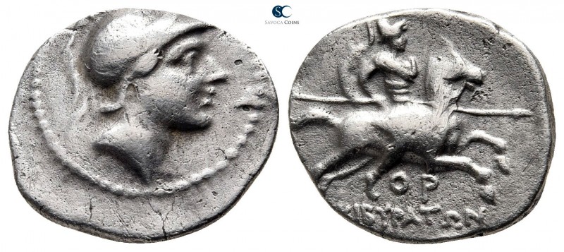 Phrygia. Kibyra circa 166-84 BC. 
Drachm AR

17 mm., 2,94 g.

Draped male b...