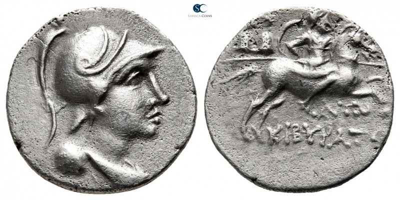 Phrygia. Kibyra circa 166-84 BC. 
Drachm AR

16 mm., 2,69 g.

Draped male b...